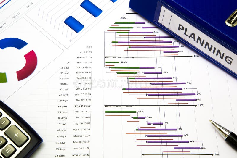 Project planning concept royalty free stock images