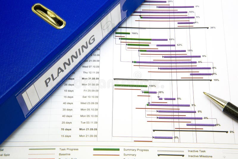 Project planning concept royalty free stock images
