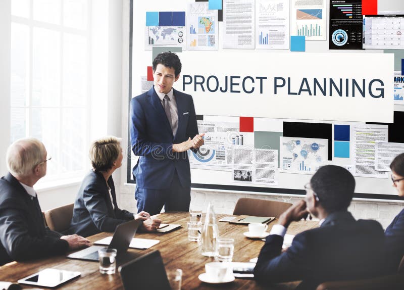 Project Planning Information Explaining Ideas Concept royalty free stock photo