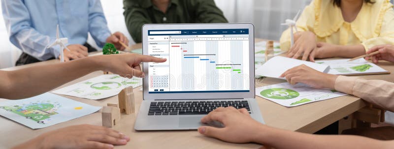 Project planning software for brisk business project management royalty free stock images