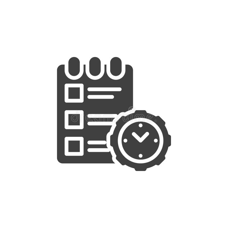 Project task management vector icon stock illustration