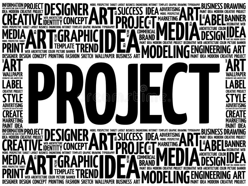 Project Word Cloud Stock Illustration Illustration Of Construction