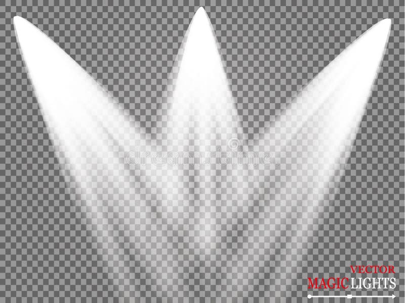 Projecteurs vectoriels. scène. effets de lumière. effet lumineux. vecteur de lumière de scène.