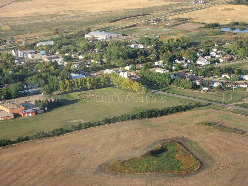 Projectile aérien de Saskatchewan photographie stock libre de droits
