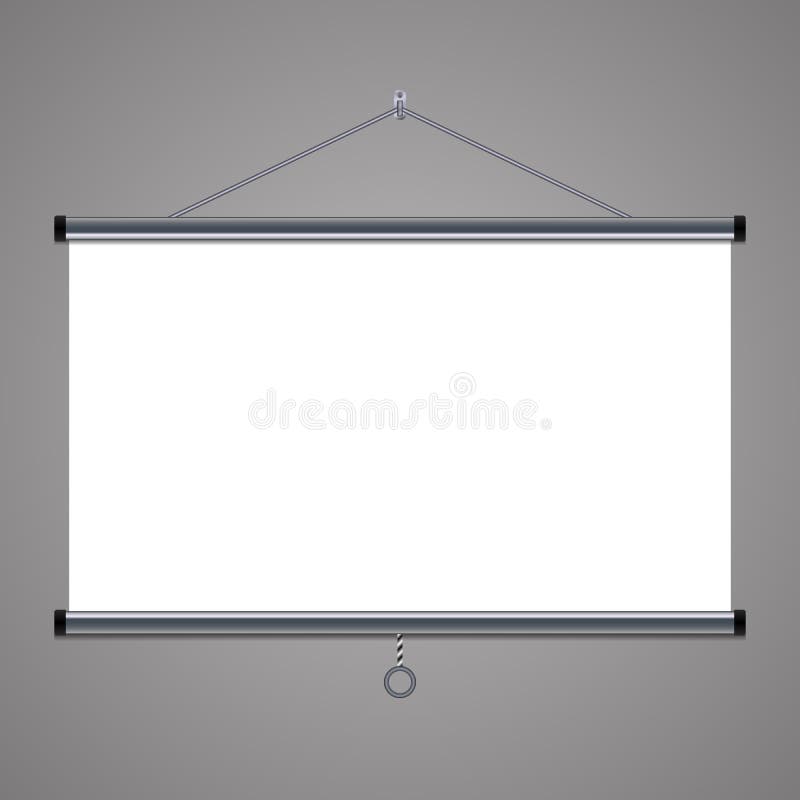 Projection Screen To Showcase Your Projects, 16x9 Aspect Ratio Stock