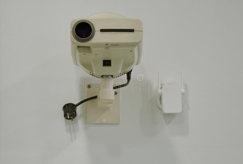 Projector Hanging on the Wall Stock Photo Image of business, interior