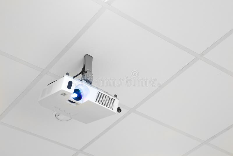 Projector op het plafond royalty-vrije stock foto Projector op het plafond royalty-vrije stock foto