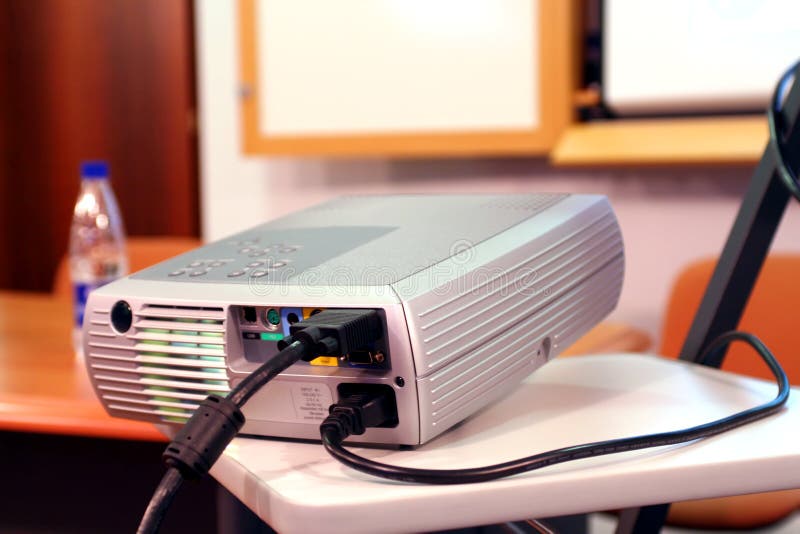 Projector on presentation stock photo. Image of career 1290512