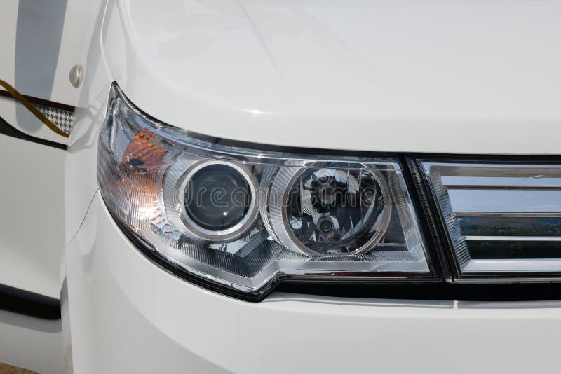 Projector Type Headlamps of Car Stock Image Image of technology