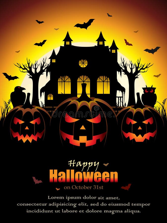projekt Halloween straszny ilustracja wektor projekt Halloween straszny ilustracja wektor