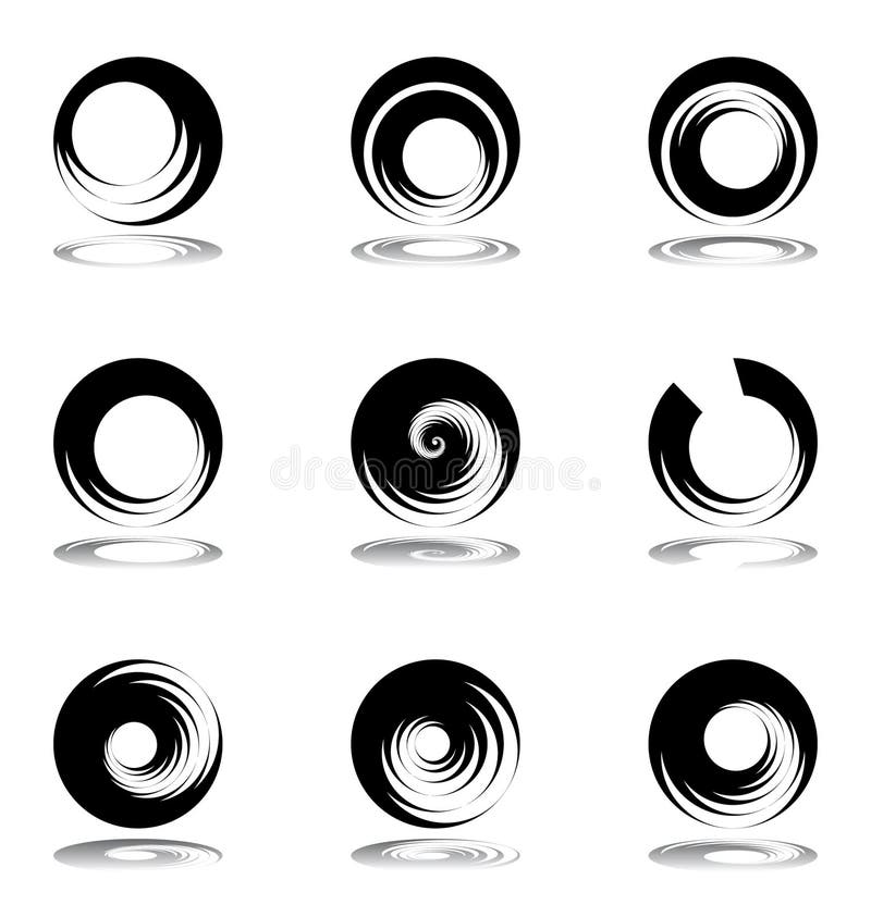 projekta elementów ruchu spirala ilustracja wektor projekta elementów ruchu spirala ilustracja wektor