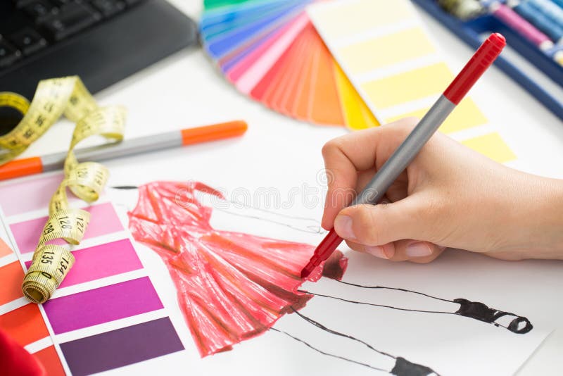 Projektant mody zdjęcie royalty free