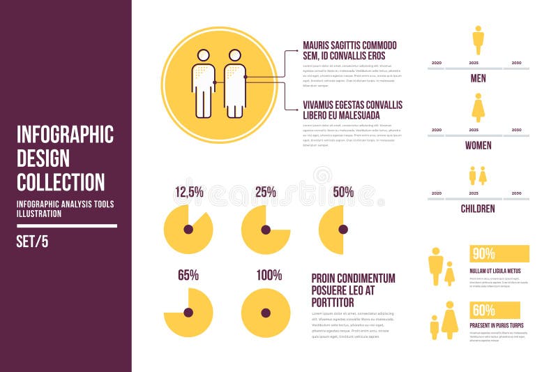 Projektuje elementy infographics na temacie demografia royalty ilustracja Projektuje elementy infographics na temacie demografia royalty ilustracja