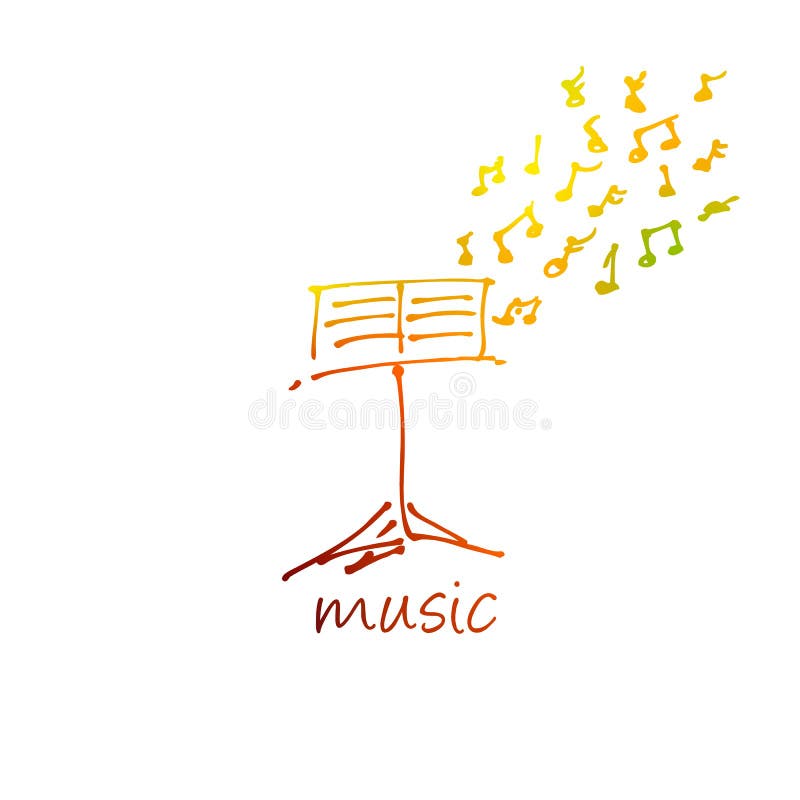 Projeto abstrato da música para o uso como um fundo ilustração stock Projeto abstrato da música para o uso como um fundo ilustração stock