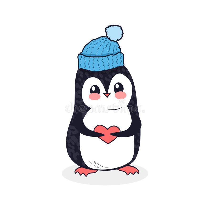 Projeto animal de Pinguin liso ilustração stock Projeto animal de Pinguin liso ilustração stock