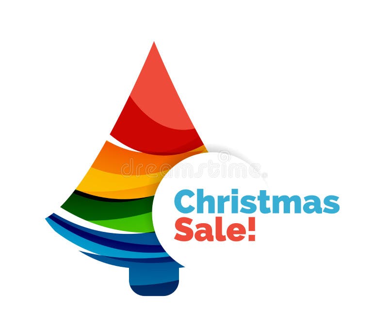 Projeto colorido da bandeira do sumário da venda do Natal com bolhas ilustração do vetor Projeto colorido da bandeira do sumário da venda do Natal com bolhas ilustração do vetor