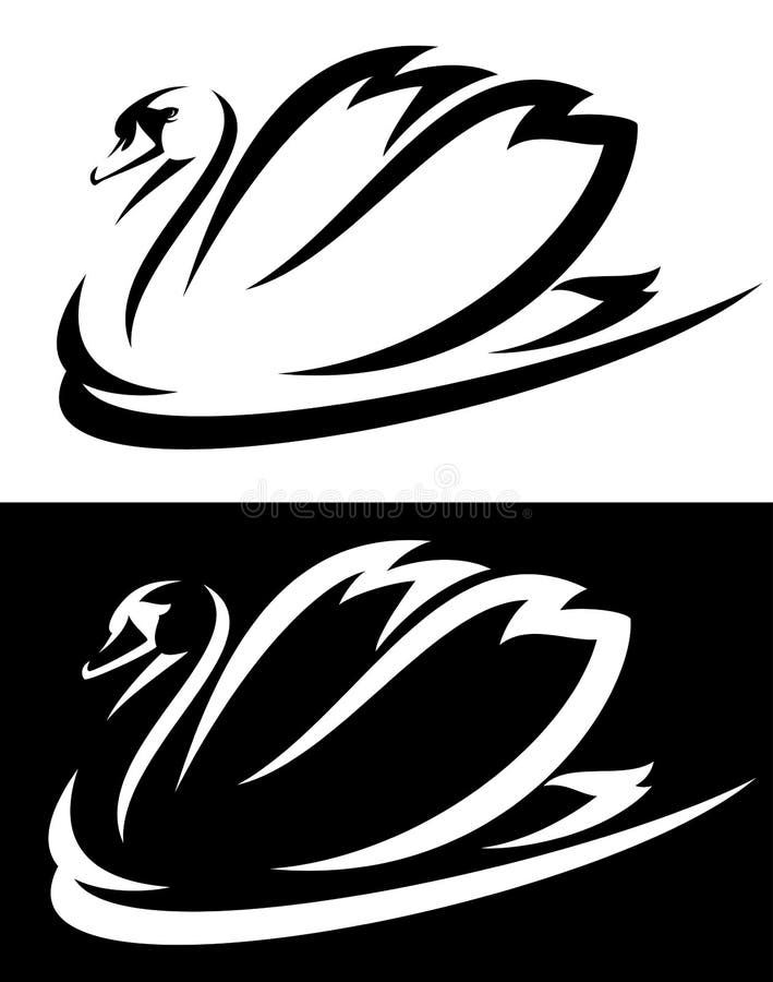 Projeto da cisne ilustração stock Projeto da cisne ilustração stock
