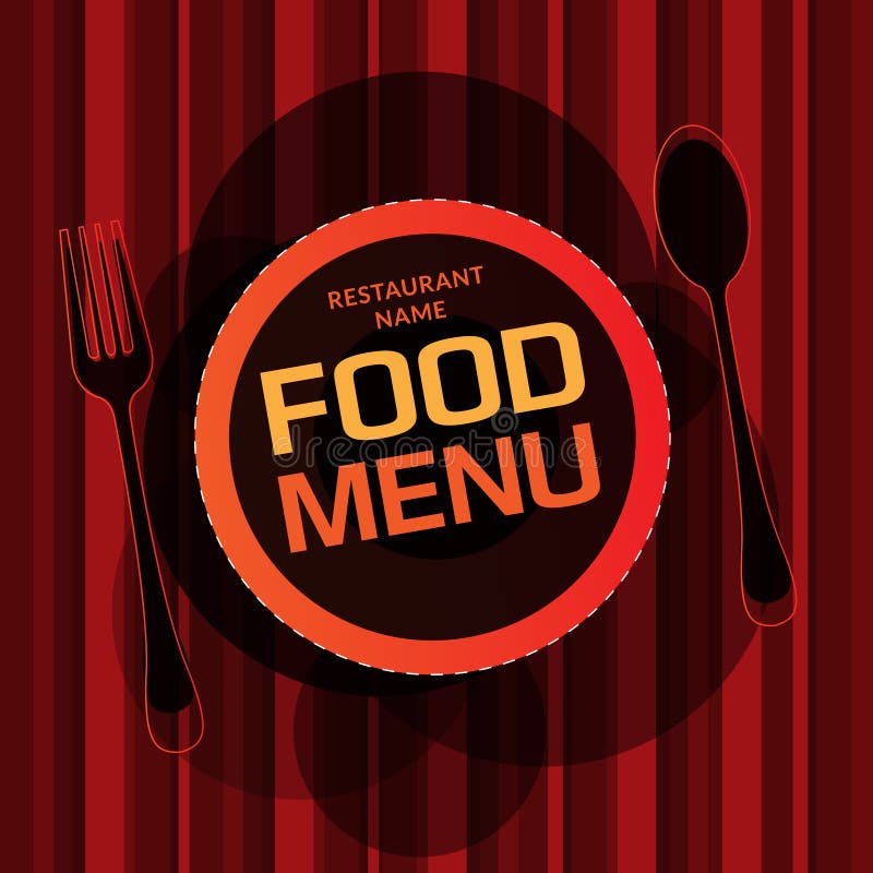 Projeto de cartão do menu do restaurante ilustração royalty free Projeto de cartão do menu do restaurante ilustração royalty free