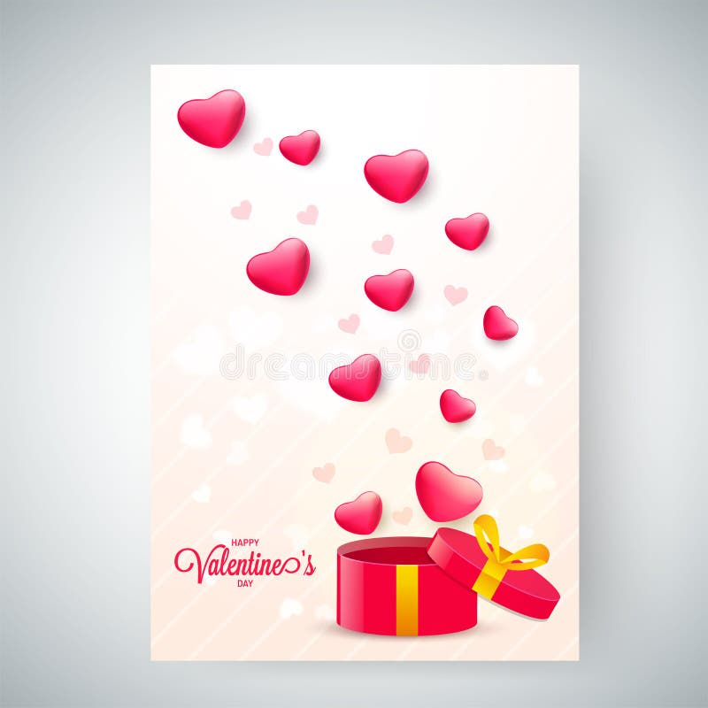 Projeto de cartão feliz da celebração do dia de Valentim ilustração stock Projeto de cartão feliz da celebração do dia de Valentim ilustração stock