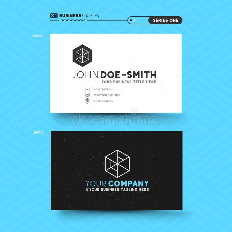 Projeto de cartão limpo e mínimo ilustração do vetor