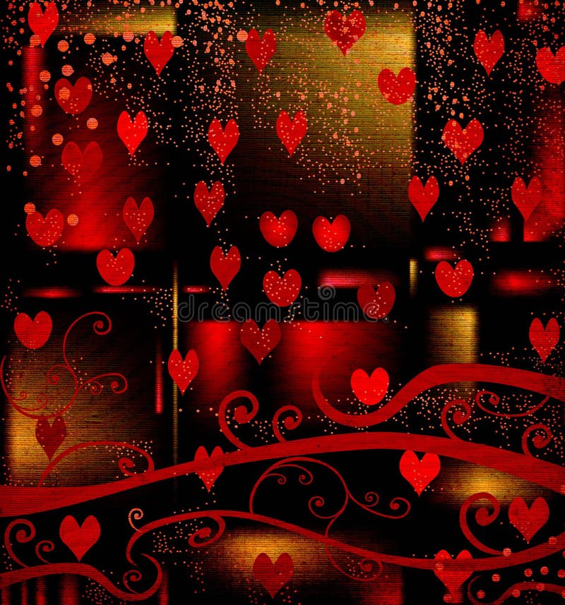 Projeto de Grunge para o dia de Valentim ilustração stock Projeto de Grunge para o dia de Valentim ilustração stock