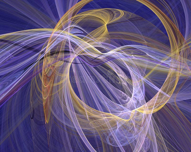 Desenho fractal brilhante ilustração stock