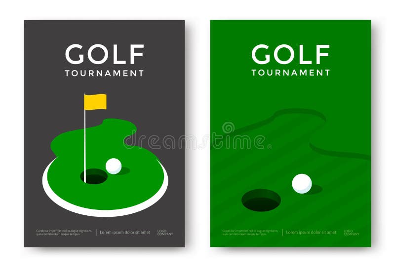 Projeto do cartaz do golfe ilustração do vetor Projeto do cartaz do golfe ilustração do vetor