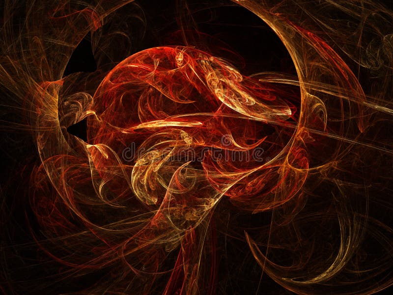 Desenho fractal ilustração do vetor