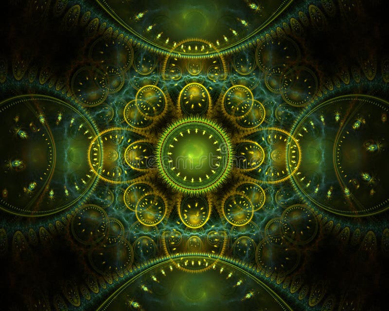 Desenho fractal ilustração stock