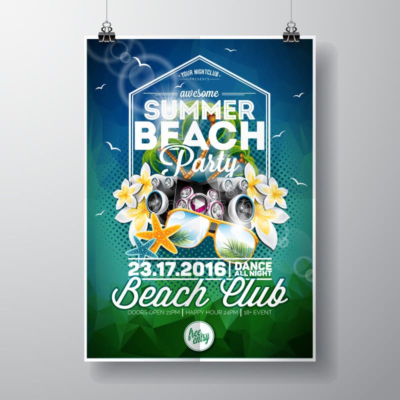 Banner De Convite De Festa Tropical E Exótica De Verão Ou Cartaz Com  Abacaxi No Design De Ilustração Vetorial De Fundo Para Férias De Verão E  Entretenimento De Férias Royalty Free SVG