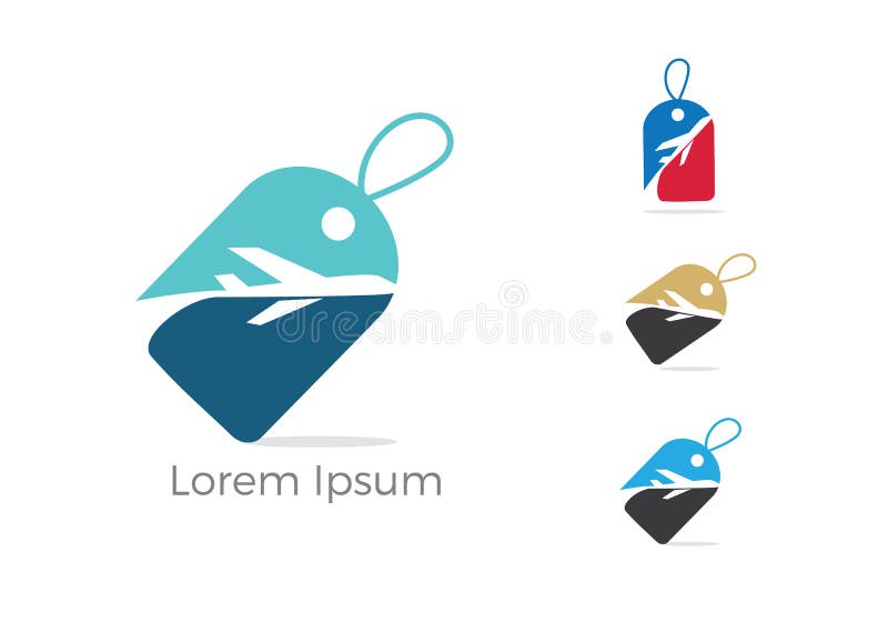Projeto do logotipo do curso, saco do feriado e ícone do avião, viagem de negócios, turismo, ilustração plana ilustração stock Projeto do logotipo do curso, saco do feriado e ícone do avião, viagem de negócios, turismo, ilustração plana ilustração stock