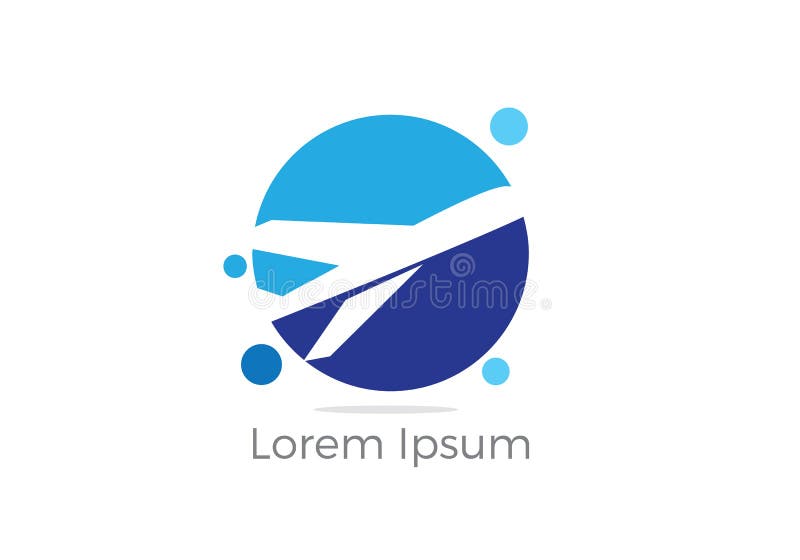 Projeto do logotipo do curso, saco do feriado e ícone do avião, viagem de negócios, turismo, ilustração plana ilustração royalty free Projeto do logotipo do curso, saco do feriado e ícone do avião, viagem de negócios, turismo, ilustração plana ilustração royalty free