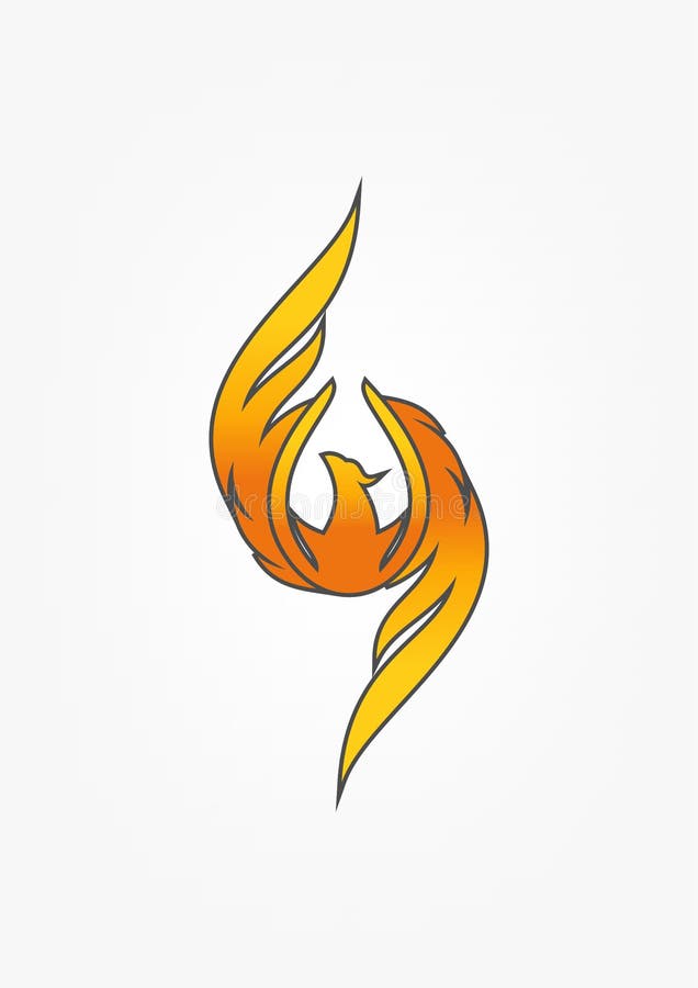 Projeto do logotipo de Phoenix ilustração royalty free Projeto do logotipo de Phoenix ilustração royalty free