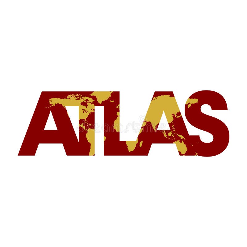 Projeto do logotipo do ícone do atlas ilustração do vetor Projeto do logotipo do ícone do atlas ilustração do vetor