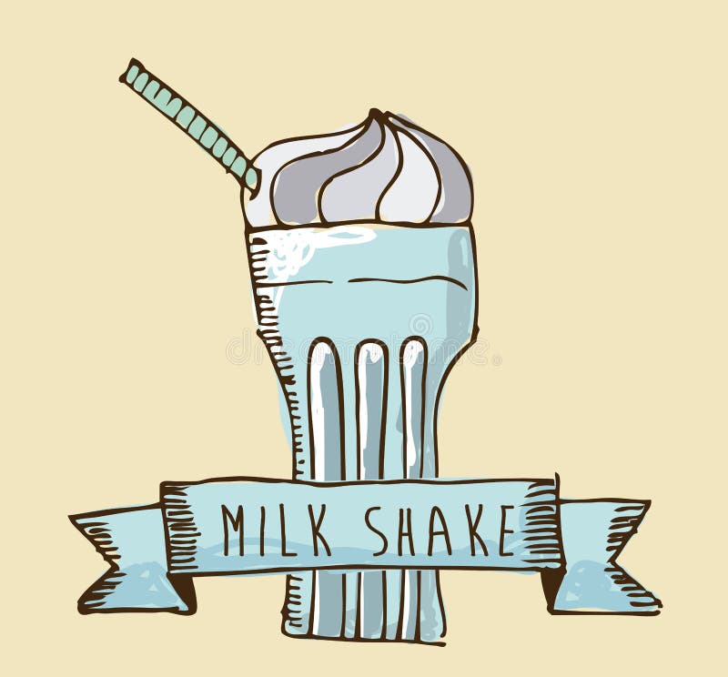 Caráter De Vidro Do Kawaii Do Milk Shake Ilustração do Vetor - Ilustração  de desenhado, arte: 95185026