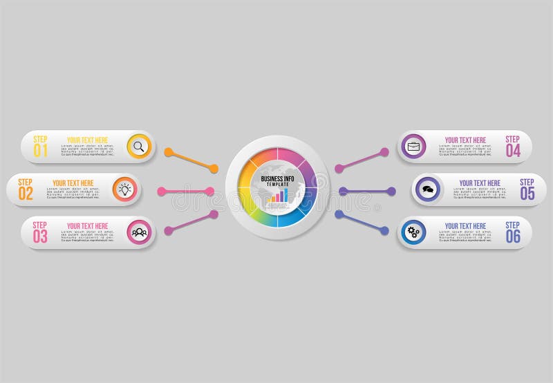 Vector Infographics Elements Template Design With Options Steps Business Data Visualization