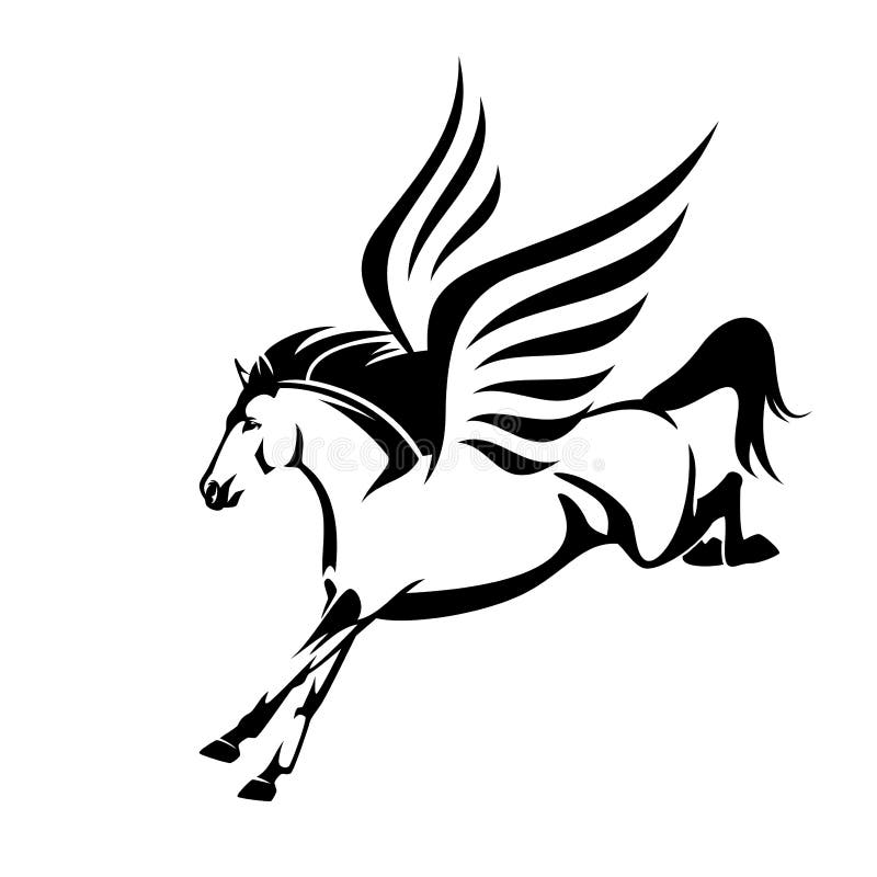 pegasus preto e branco
