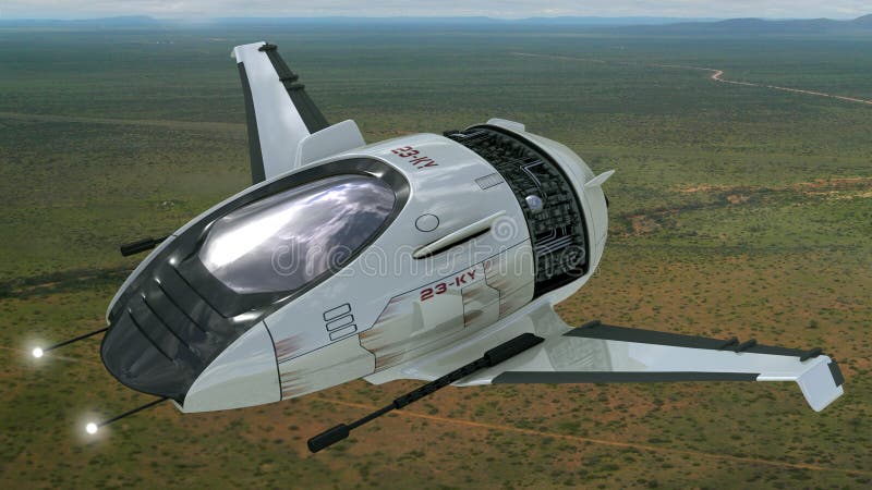 Projeto Do Zangão Para As Naves Espaciais Estrangeiras Da Guerra