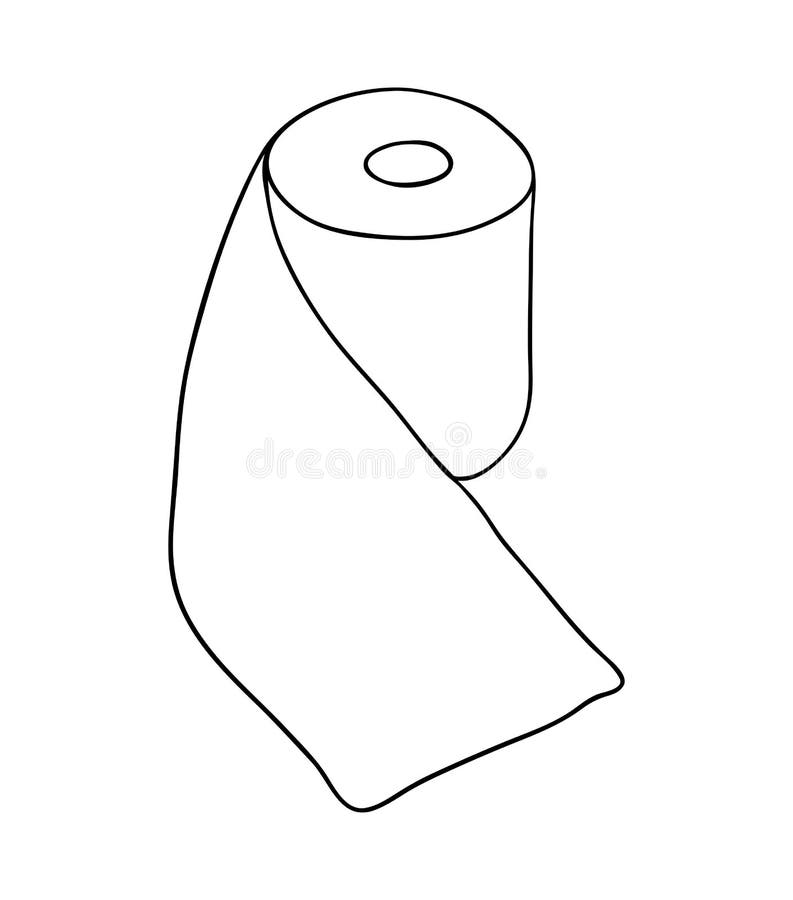 Projeto do ícone do símbolo do vetor do rolo do papel higiênico Illustrat bonito ilustração do vetor Projeto do ícone do símbolo do vetor do rolo do papel higiênico Illustrat bonito ilustração do vetor
