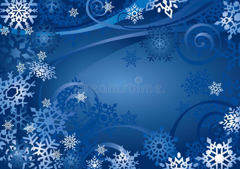 Desenhos de Flocos de Neve (vetorial) ilustração do vetor