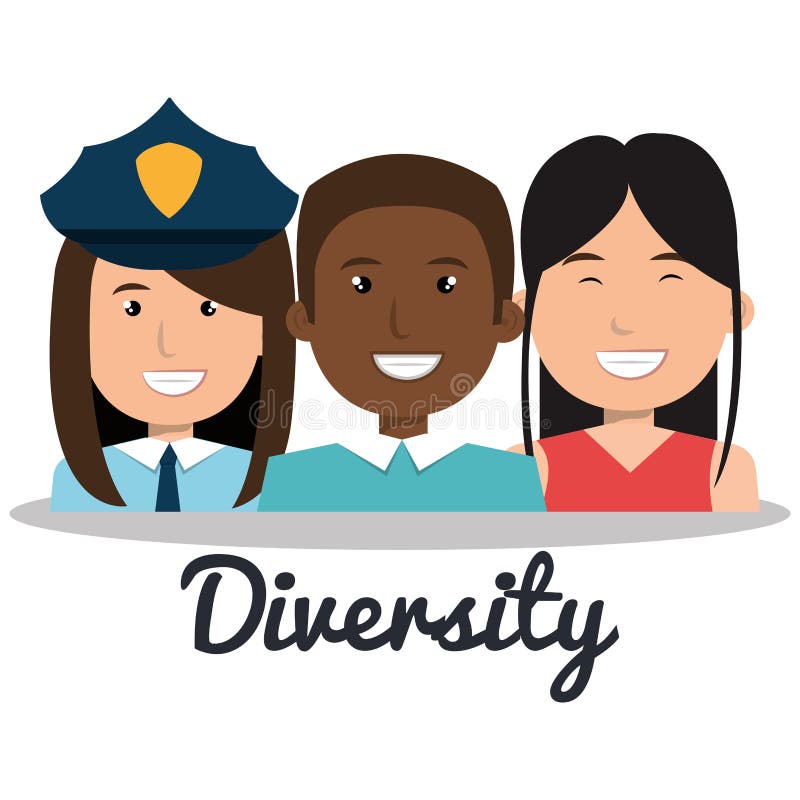 Projeto dos povos da diversidade ilustração do vetor Projeto dos povos da diversidade ilustração do vetor