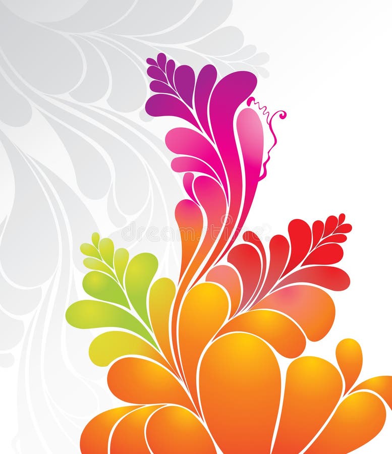 Projeto floral ilustração do vetor Projeto floral ilustração do vetor