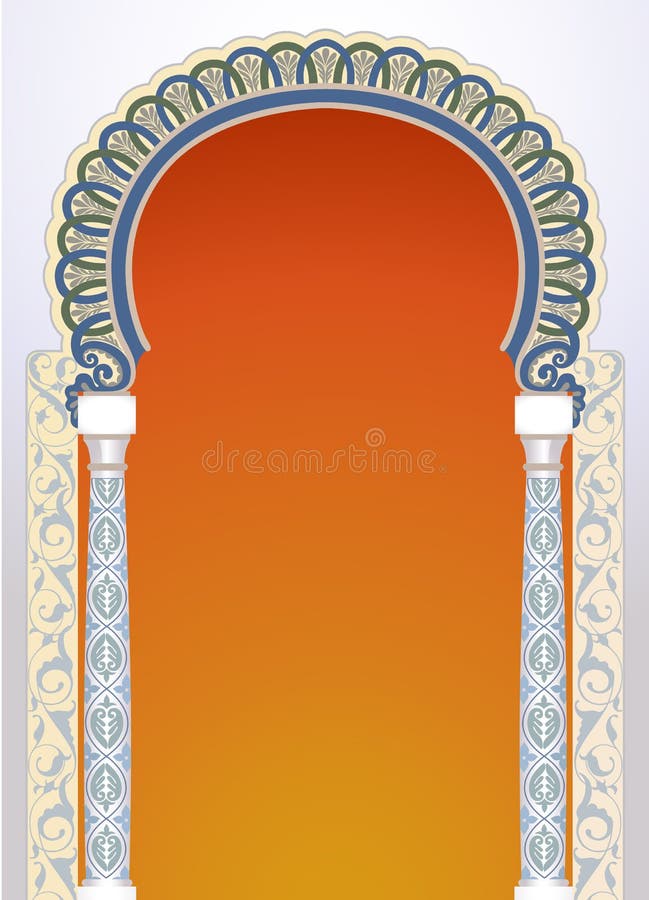 Vector illustration of high detailed floral arch in EPS10 format. Vector illustration of high detailed floral arch in EPS10 format