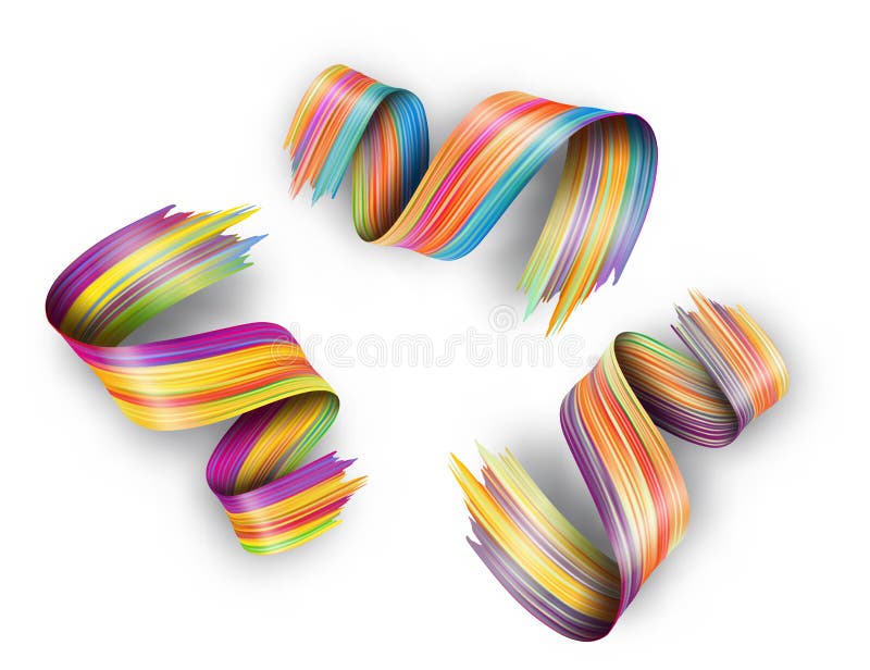 projeto fluido líquido do sumário 3d Curso torcido colorido da escova ilustração royalty free projeto fluido líquido do sumário 3d Curso torcido colorido da escova ilustração royalty free