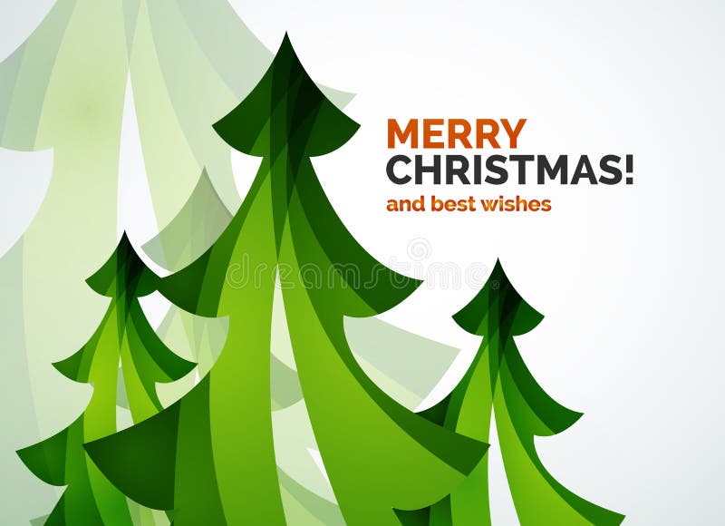 Projeto geométrico de árvore de Natal ilustração do vetor Projeto geométrico de árvore de Natal ilustração do vetor