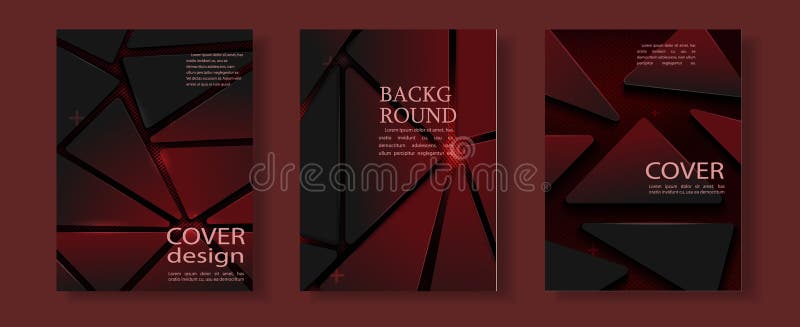 Projeto geométrico vermelho do vetor do folheto do negócio da tampa do inseto, folheto que anuncia o fundo abstrato ilustração stock Projeto geométrico vermelho do vetor do folheto do negócio da tampa do inseto, folheto que anuncia o fundo abstrato ilustração stock