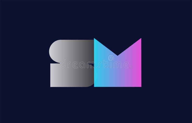 projeto inicial do ícone da empresa do logotipo da manutenção programada s m da letra do alfabeto ilustração royalty free projeto inicial do ícone da empresa do logotipo da manutenção programada s m da letra do alfabeto ilustração royalty free