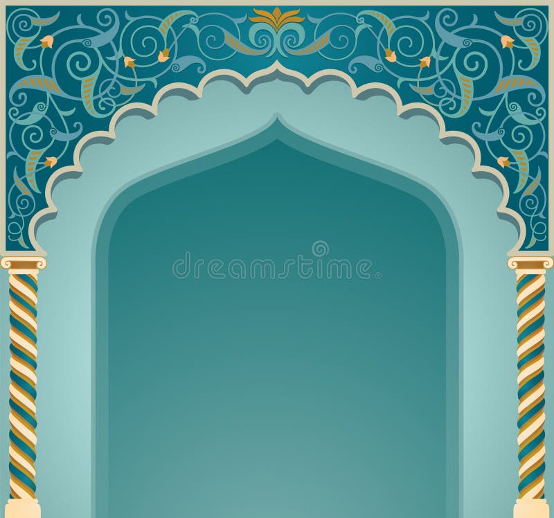 Vector illustration of high detailed islamic arch design in EPS10 format. Vector illustration of high detailed islamic arch design in EPS10 format