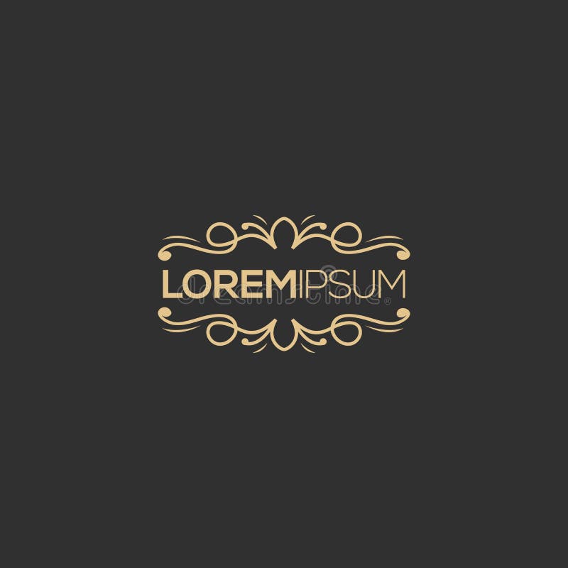Projeto luxuoso do logotipo, vetor, ilustração pronto para uso para sua empresa ilustração do vetor Projeto luxuoso do logotipo, vetor, ilustração pronto para uso para sua empresa ilustração do vetor