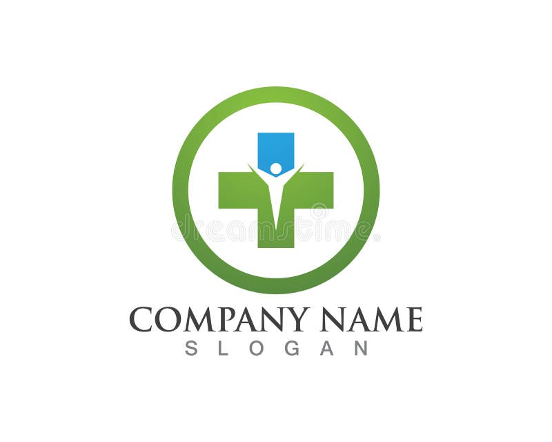 Projeto médico da ilustração do vetor do molde do logotipo da saúde ilustração royalty free Projeto médico da ilustração do vetor do molde do logotipo da saúde ilustração royalty free